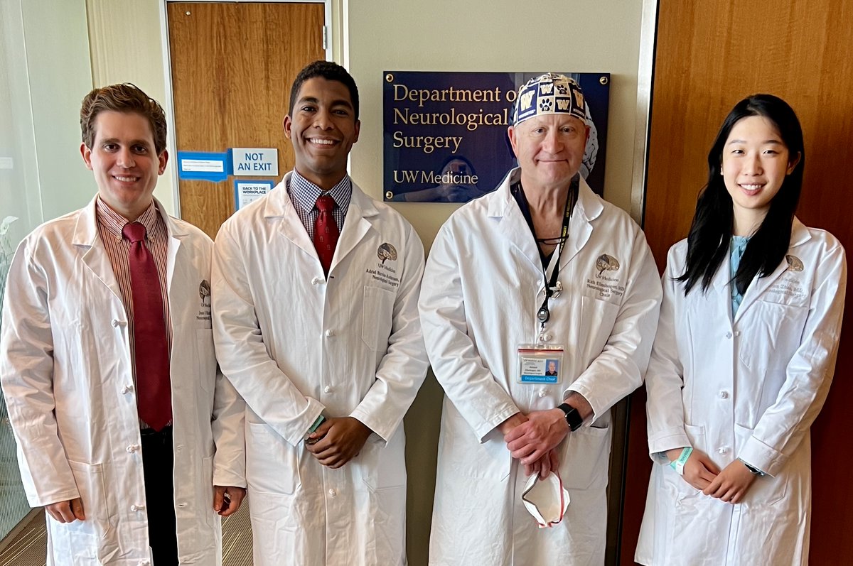 Introducing your new #neurosurgery interns <a href="/UWNeurosurgery/">UW Neurological Surgery</a>! After a warm welcome from our chair and PD Dr. Ellenbogen, we're ready to put in some hard work 💪🏿