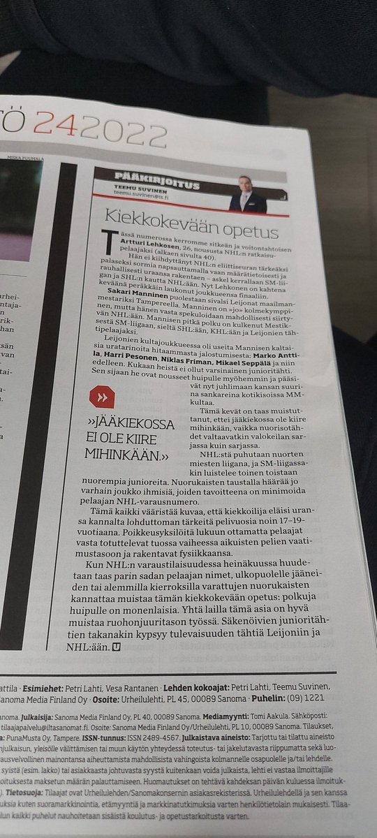 TÄMÄ!! #liiga #mestis #NHLfi