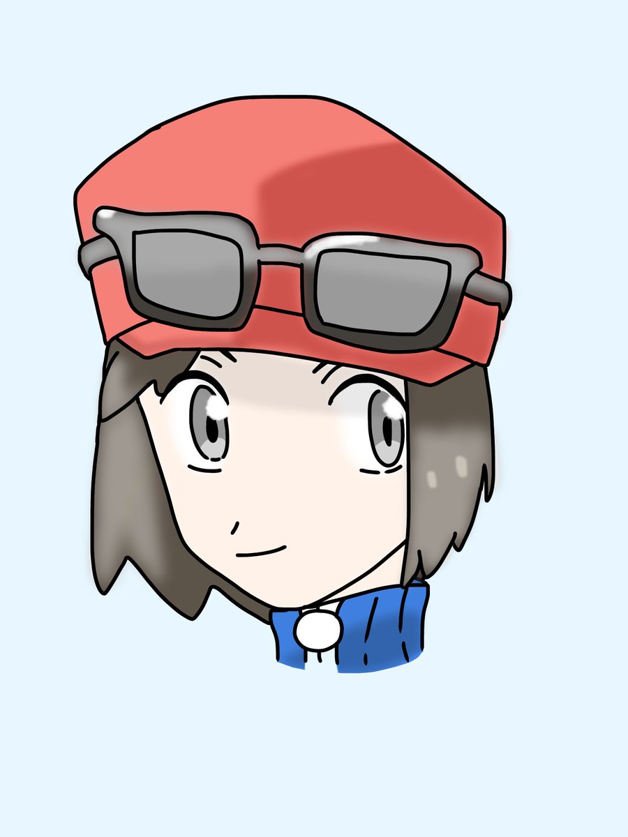 calem (pokemon) male focus 1boy solo hat closed mouth red headwear grey eyes  illustration images