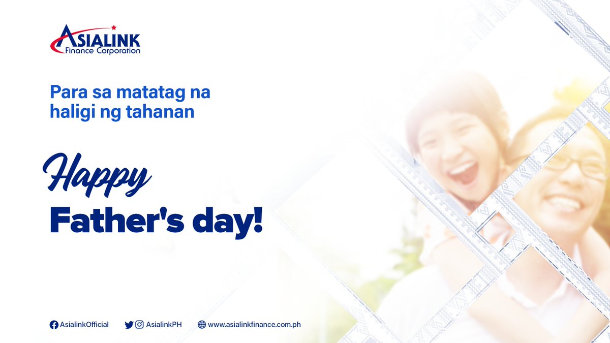 asialinkph's tweet photo. Para sa lahat ng ama na nagsisilbing haligi ng pamilya, isang matamis na pag bati mula sa Asialink Finance Corporation
#HappyFathersDay #MothersDay2022 #AngatTayo2022 #Asialink #YouHaveUs https://t.co/s8BruxdPQ6