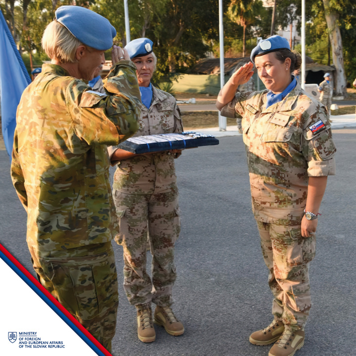 SlovakiaMFA's tweet photo. #Slovakia 🇸🇰 is one of the TOP 3️⃣ contributors to the peacekeeping mission @UN_CYPRUS 🇺🇳 #OTD we celebrate 2⃣1⃣ years of active participation of #SLOVCON - our largest military unit operating abroad, in maintaining ceasefire and respecting peace agreements in #Cyprus 🇨🇾 https://t.co/qe2BVKCsmM
