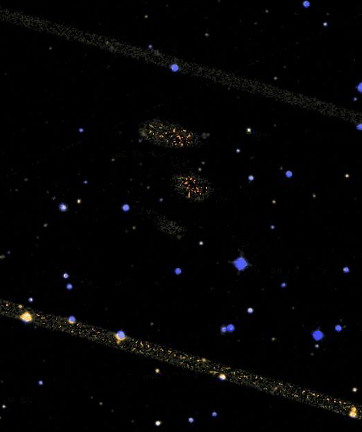 AlienHobo's tweet image. 22. Two arced lines in #space near Camelopardalis.  Close up of 3 clusters inside of it.

June 17 2022 #googlesky