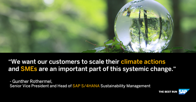 Why small #business must focus on #sustainability: "Many large companies are now looking to cascade #climate action through the value chain to their suppliers — often SMEs, which account for 90% of the world’s businesses" -- <a href="/MarkInnesSAP/">Mark Innes</a> via <a href="/SAPNews/">SAP News</a> bit.ly/3O2rVfG