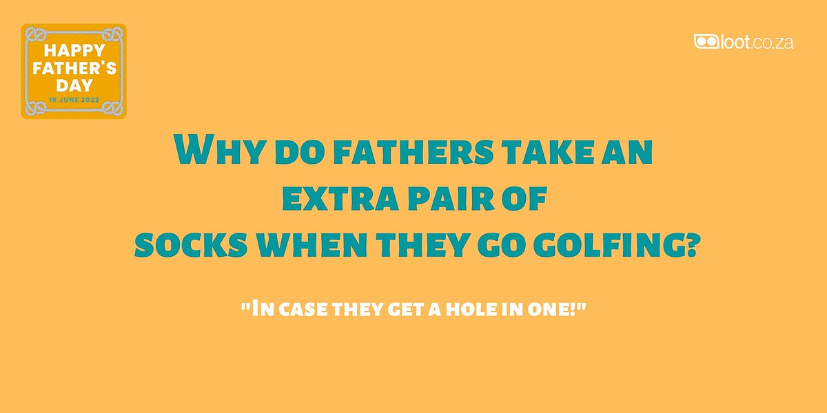 lootcoza's tweet photo. This weekend is all about the dads, so here's a "good" dad joke for you 😉 #DadJoke #AllAboutDad #FathersDay2022 https://t.co/z0kQSz2H9z