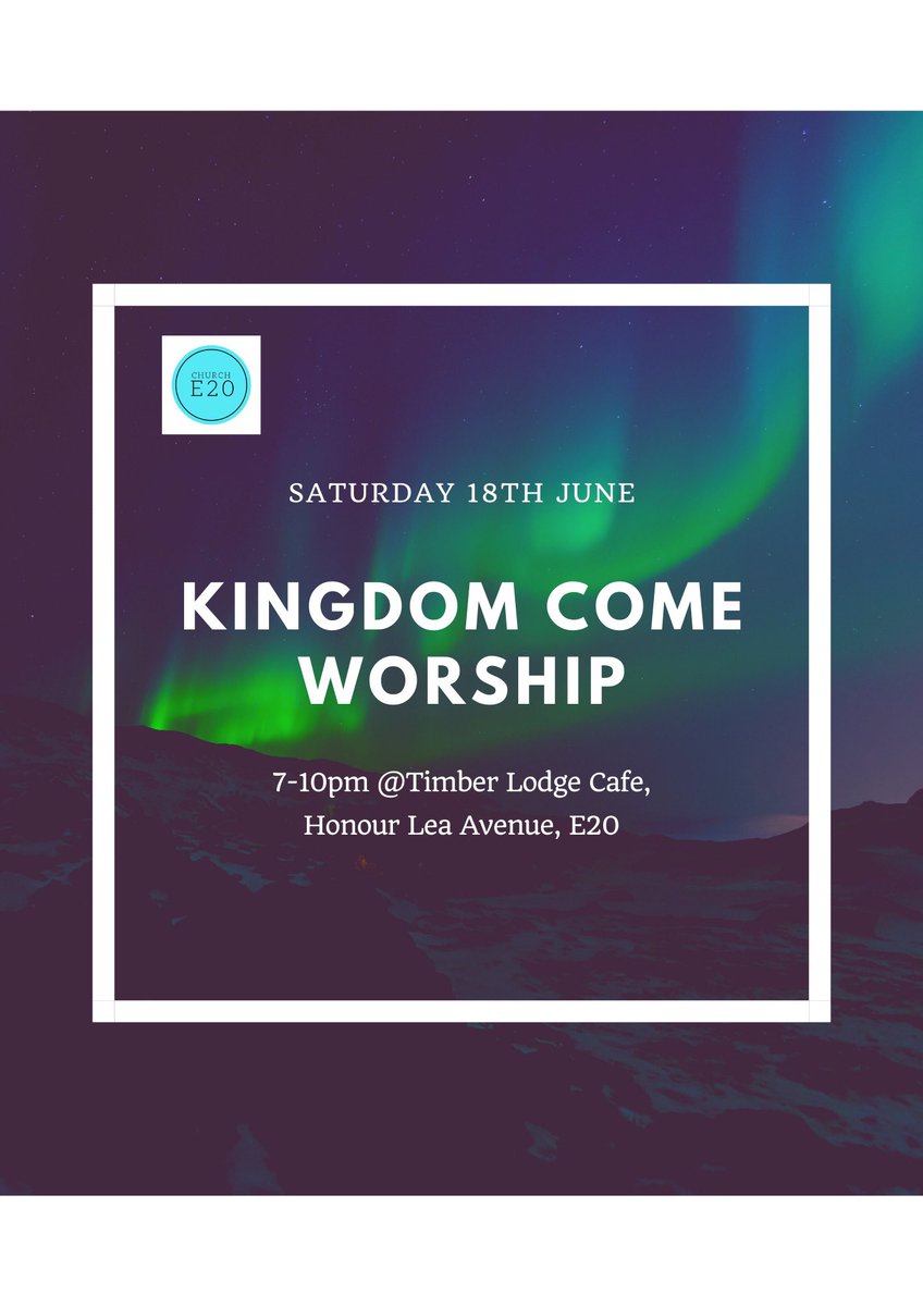 Join us for an evening of worship this Saturday. #WorshipNight #KingdomCome #HolySpirit #Praise #E20 #Newham #StratfordLondon @chelmsdio