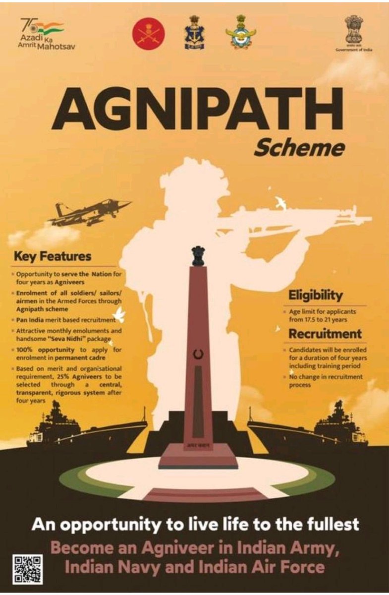 alian824's tweet photo. Agnipath is a Govt scheme, giving an opportunity to serve nation through armed forces. Its vouletary recruitement scheme &amp; no one forcing the person to join the scheme at gun point! Now if someone does not like the scheme, he/she simply need not join; why pelt stones,&amp; protests? https://t.co/8wKKtHpjFq