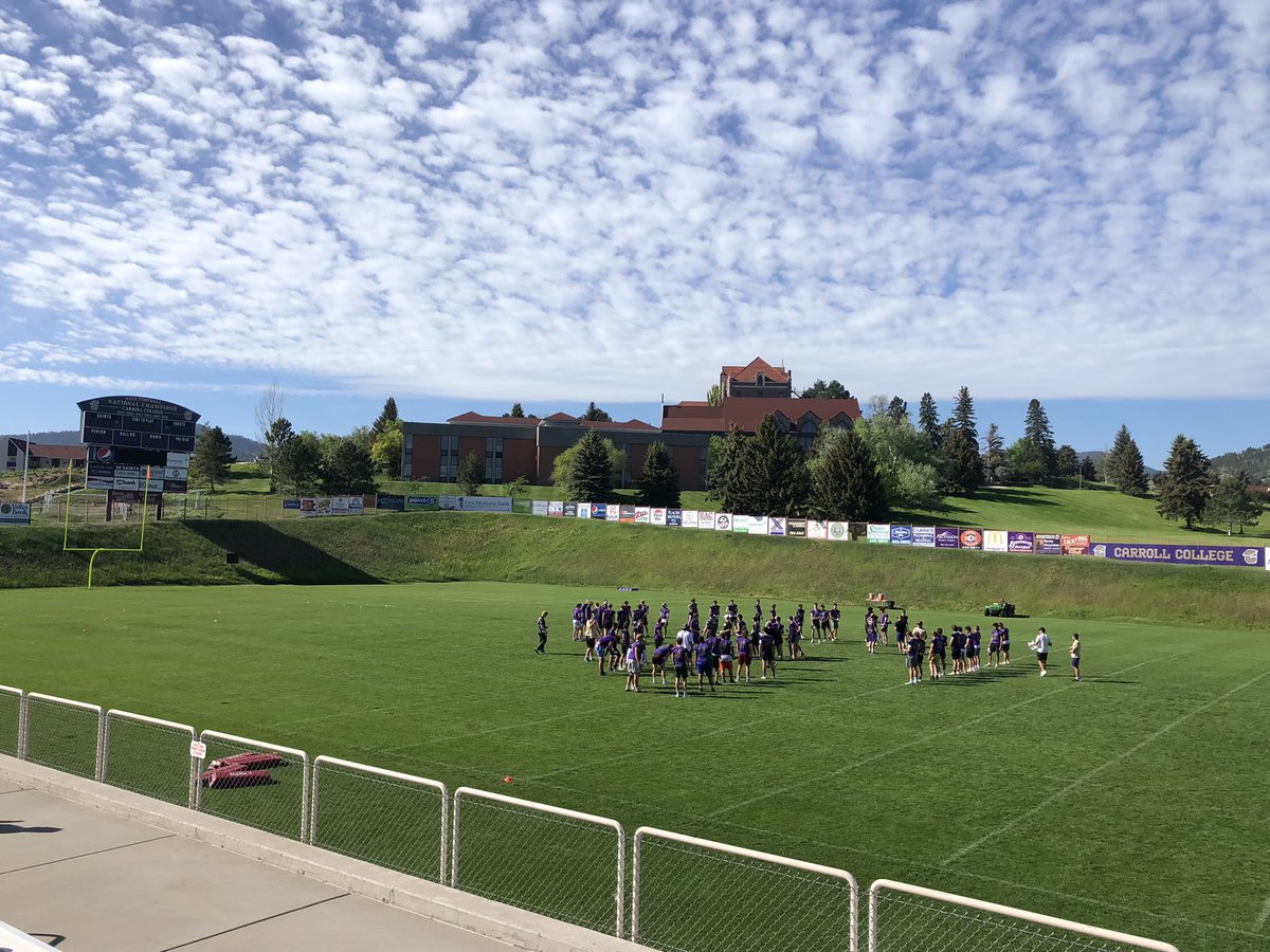 A big thanks to <a href="/FootballCarroll/">Carroll College Football</a> for a great camp yesterday, and to the coaches <a href="/CoachTPurcell/">Coach Troy Purcell</a> <a href="/Coach_RSpringer/">Ryan Springer</a> <a href="/CoachPfanny/">Alex Pfannenstiel</a> <a href="/CoachJR17/">Van Cooper Jr</a> <a href="/RandyBandelow/">Coach Randy Bandelow</a>