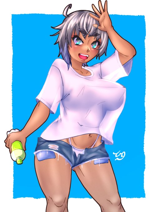 暑い夏は水分補給で乗り切るよ!
#九嶺蓮歌 