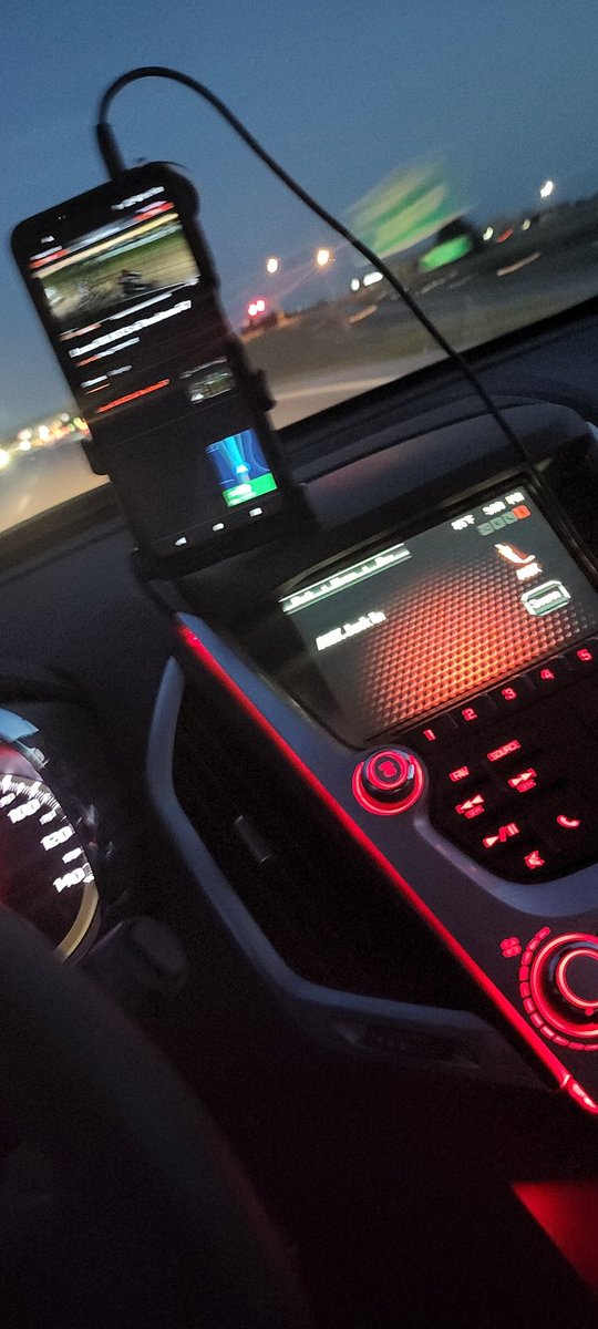 Listening to <a href="/bryanhulbert/">Bryan Hulbert</a> call the @LucasOilASCS race on <a href="/FloRacing/">FloRacing</a> while driving to Branson!