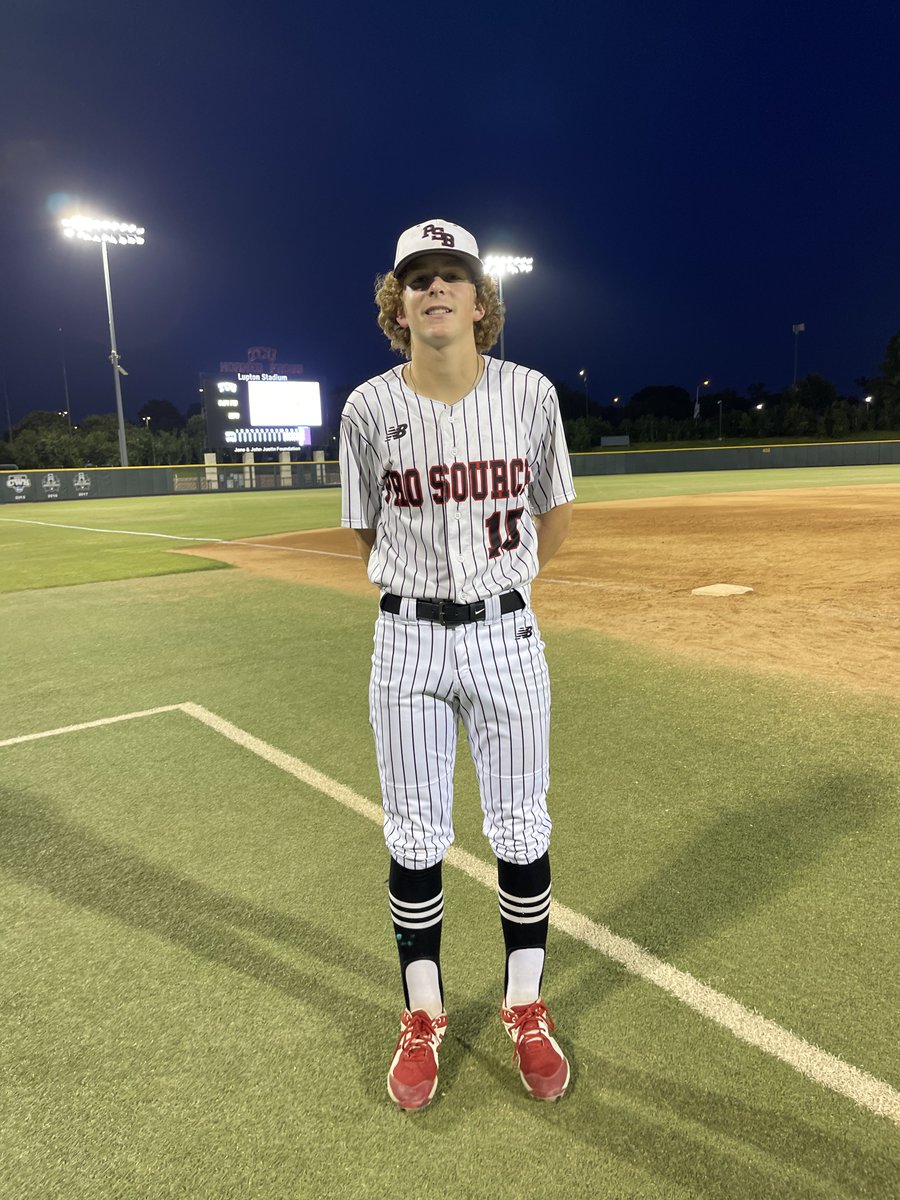 FiveToolTexas's tweet photo. .@MmwsSocial Qualifier F: @prosourceteam 16U Patterson 11, ABA 2024 Santoru 3
PoG: @HunterOutlaw6 5 IP, 4K, 3H, ER
Hitter: Dylan Hall 1-3, 2 RBI, 2R
Notable: @LandonBarnett24 1-2, 2 RBI, BB https://t.co/ijnGHijkCs