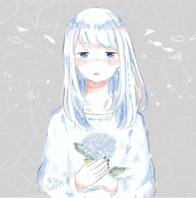花と少女のtwitterイラスト検索結果