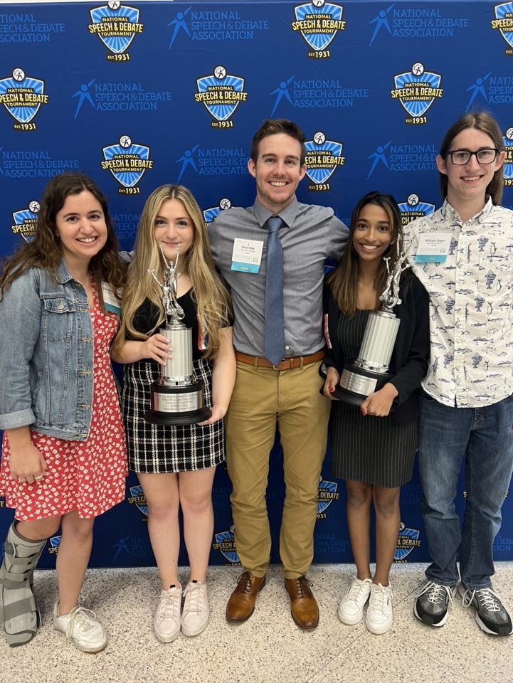 Aarthi and Selin made the stage! 

They finish their careers in 6th place at nationals. BVN earns a debate School of Honor.