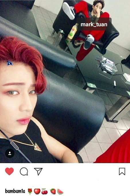 bammei05's tweet photo. BamBam'sIG - 170618 🌹🍑🍒🍓🍉
กางเกงสีแดงคัพเพิ้ล
#MarkBam #XCIIIXCVII https://t.co/bxzS3iZqJB