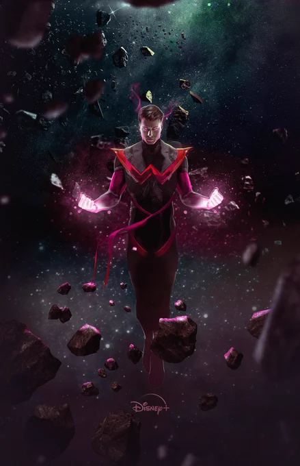 Playing around with an old piece this morning of #wonderman since @disneyplus is developing a series! 