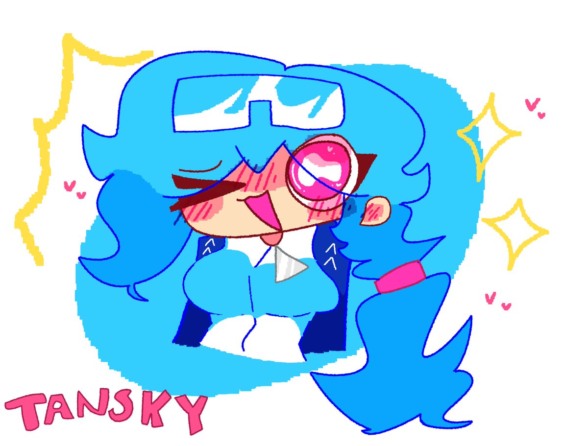 KittenDoodlez's tweet photo. AYE AYE AYEE!!!!! I drew Tansky!! She’s quite fun to draw. (This character belongs to @overtanked go and follow them sillies!) #skyverse #skyfnf #Tansky 🌷 https://t.co/GHsWE44CxG