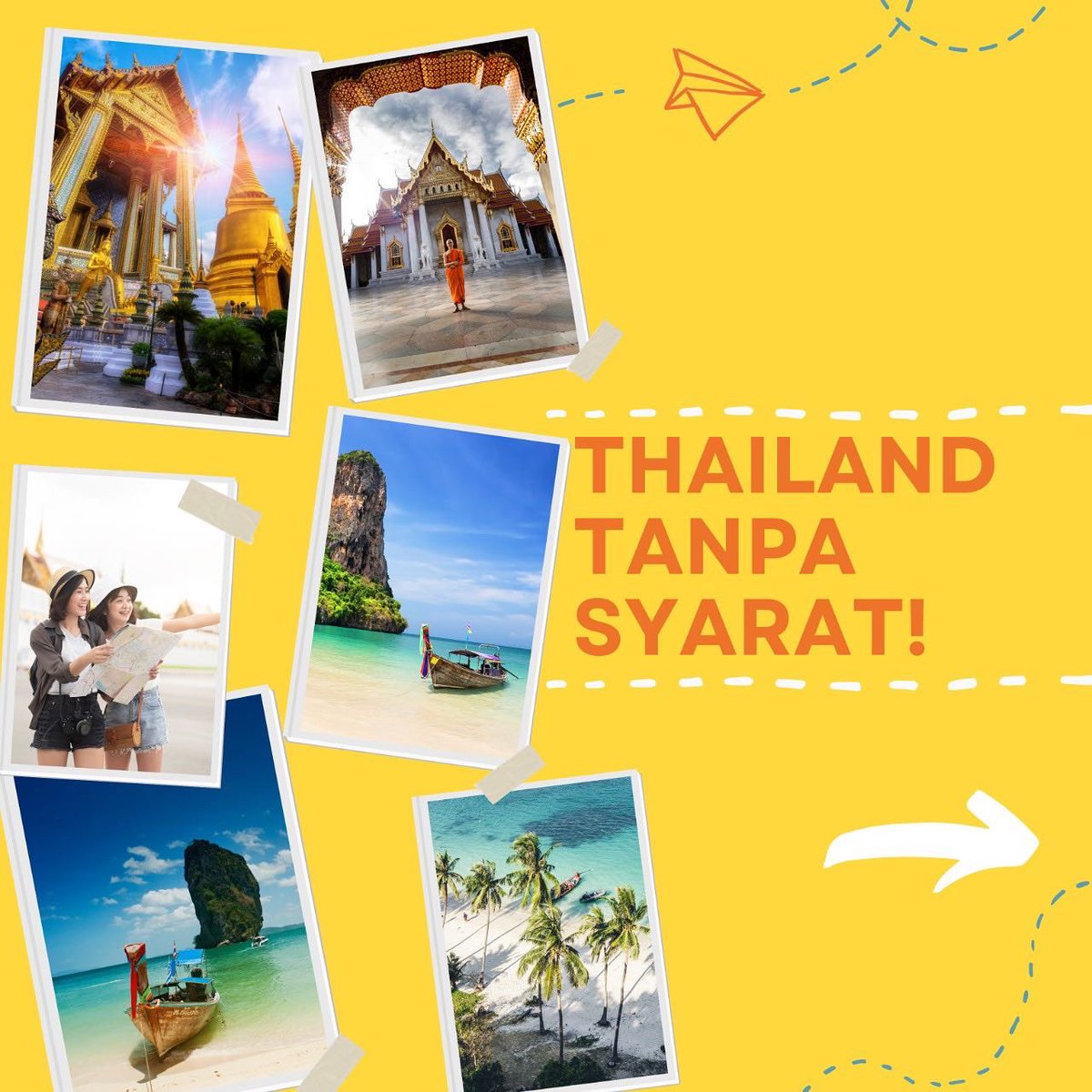 AmazingThai_ID's tweet photo. Update syarat untuk ke Thailand !!
Per 01 Juli 2022, Thailand Pass &amp; Asuransi tidak lagi dibutuhkan bagi wisatawan yang berkunjung ke Thailand.
Bagi wisatawan yang BELUM/TIDAK VAKSIN, disarankan untuk melakukan test Antigen Professional / RT-PCR maks.72 jam sebelum keberangkatan. https://t.co/XCbDTpap8V