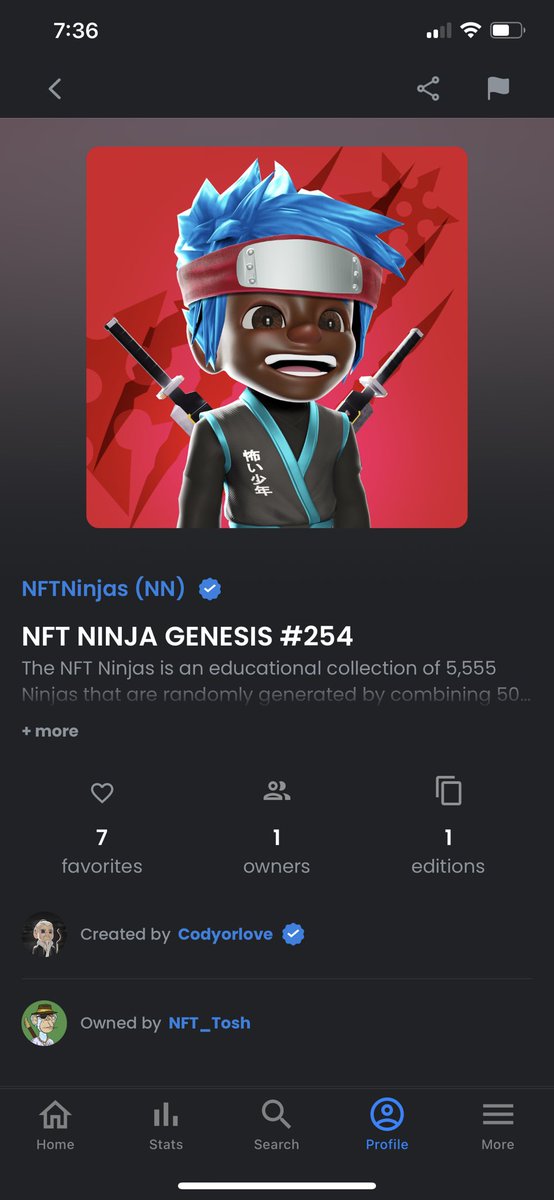 Swept the floor! Got myself my second Ninja! <a href="/CodyOrlove/">Cody Orlove</a> and the <a href="/TheNFTNinjas/">NFT Ninjas</a> have been killing it, the 5th market integration is about to commence with $117,000 (65ETH) given back to the community so far through their $STEALTH marketplace and this is just the beginning🔥🥷