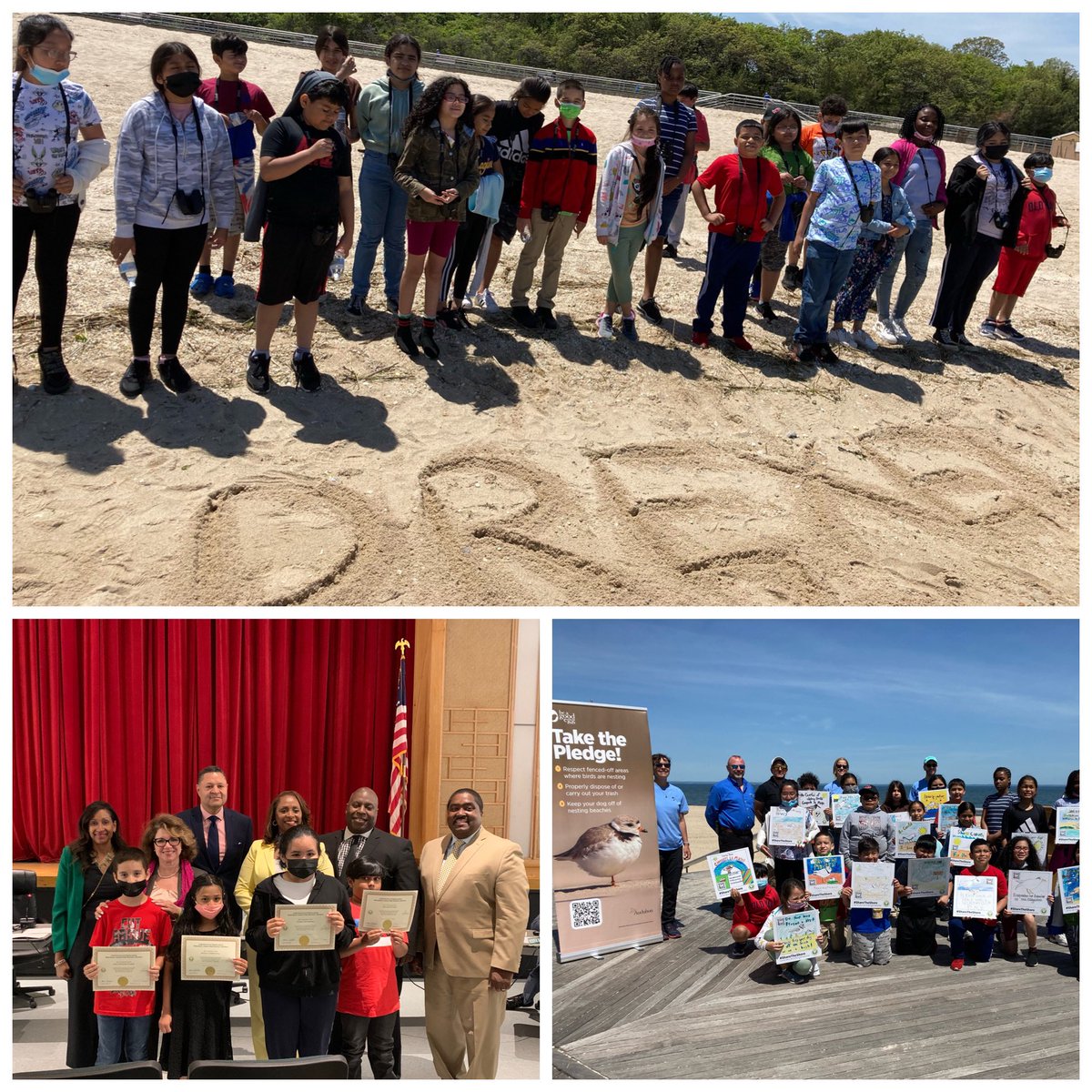 Our 4th grade scholars <a href="/drexelaveschool/">drexelaveschool</a> receive kudos for “having heart” as their posters to save endangered birds are installed at Sunken Meadow State Park. Loving hearts &amp; talented artists <a href="/TahiraDChase/">Dr. Tahira D Chase</a> <a href="/RogerBloomEdD/">Roger Bloom, Ed.D.</a> #OneWestbury #AudubonSociety
