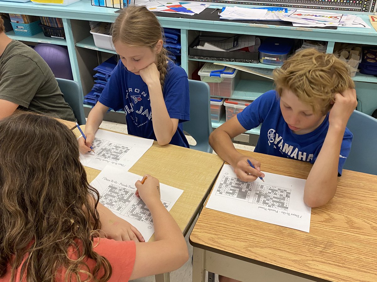 TerpstraUTES's tweet photo. Our summer countdown continued today with a math puzzle to reinforce some very important skills. #keeppractising https://t.co/cYQKwbwAjo