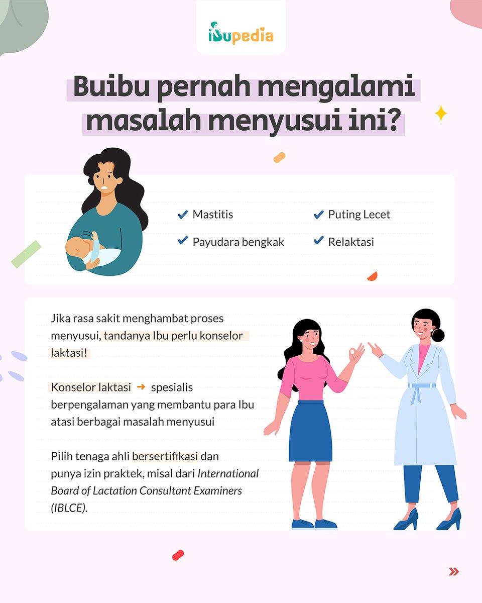 Ibupedia's tweet image. Proses menyusui yang lancar adalah dambaan para Ibu🥰

Nyatanya, menyusui nggak semudah itu. Kadang ada drama yang bikin trauma. Mulai dari payudara bengkak, puting lecet, mastitis huhu😭

Begitu pun para Ibu yg ingin relaktasi / upaya menyusui kembali setelah sempat berhenti🥺