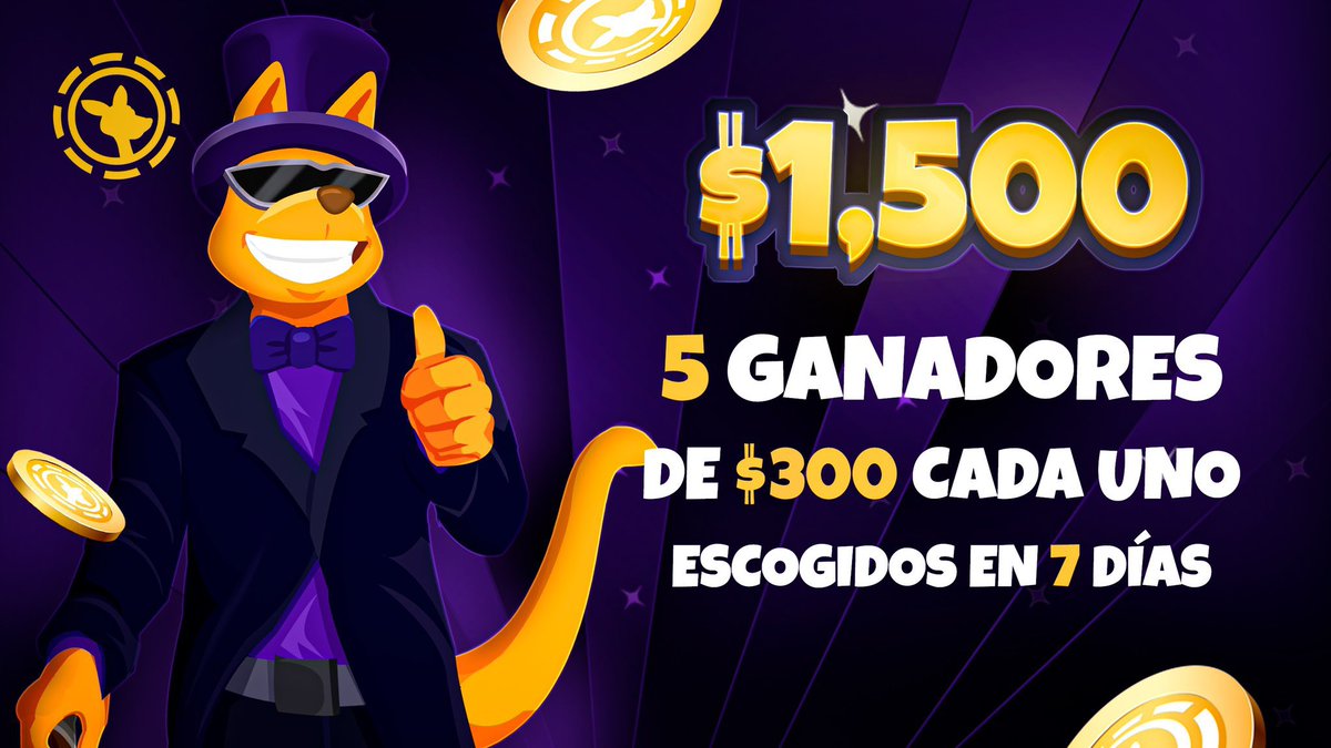 RoobetES's tweet photo. $1,500 en Premios!🤠

5 Ganadores- ¡$300 PARA CADA UNO!💰

-Síguenos -Dale Like y RT -Etiqueta a 2 amigos -Comenta tu usuatio de Roobet 🦘

Los ganadores serán anunciados en 7 días ⏳

El Cripto Casino de Más Rápido Crecimiento: https://t.co/KOAD4Z3hAi https://t.co/8PxdaZK8FV