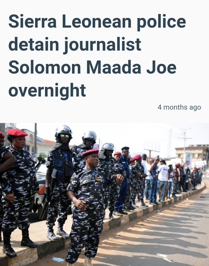 Ch_PR02's tweet image. We call on @antonioguterres to pay attention to Sierra Leone. The UN Resident Coordinator, @AhonsiBA is dozing while human rights - the rule of law is violated. The fragile peace of 🇸🇱 is fast eroding; observing arbitrary arrest of citizens and coercion of opposition leaders.