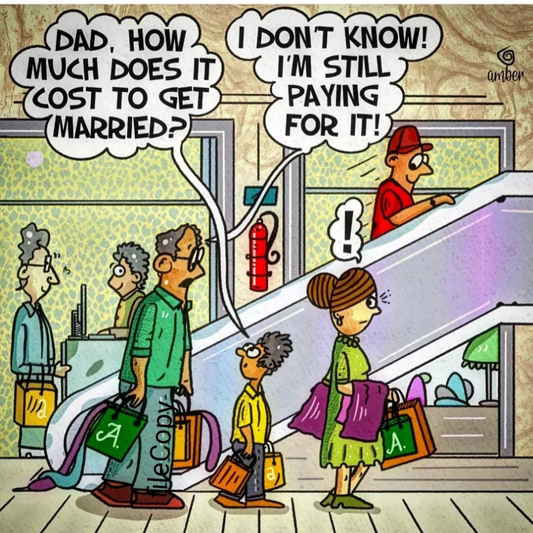 Ksravishankar2's tweet photo. Don't ask for the cost of his
marriage especially when he's with his wife shopping...
no wonder he feels he's still
paying for the marriage!!
A #funny take on
what a husband feels on the cost of marriage when asked. (#FunBite)..!! https://t.co/gtQ77b5Ve1