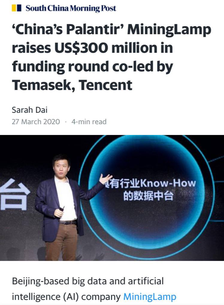 BadShadowbanned's tweet photo. Nice of #elonmusk not only to invest in Palantir but Tencent the Chinese Palantir..

Welcome to the Prison Planet https://t.co/cdzYmIKgUs