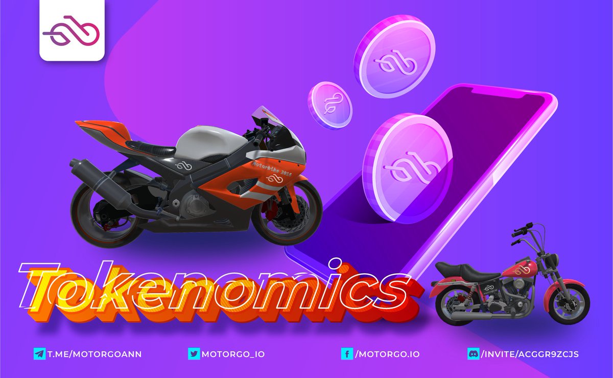 🚨🚨🚨Everything about our Tokennomics in one link!!!
Check it out at the link below:
docs.motorgo.io/tokenomics
#MotorGo #MTG #Move2Earn #MoveToEarn #STEPN