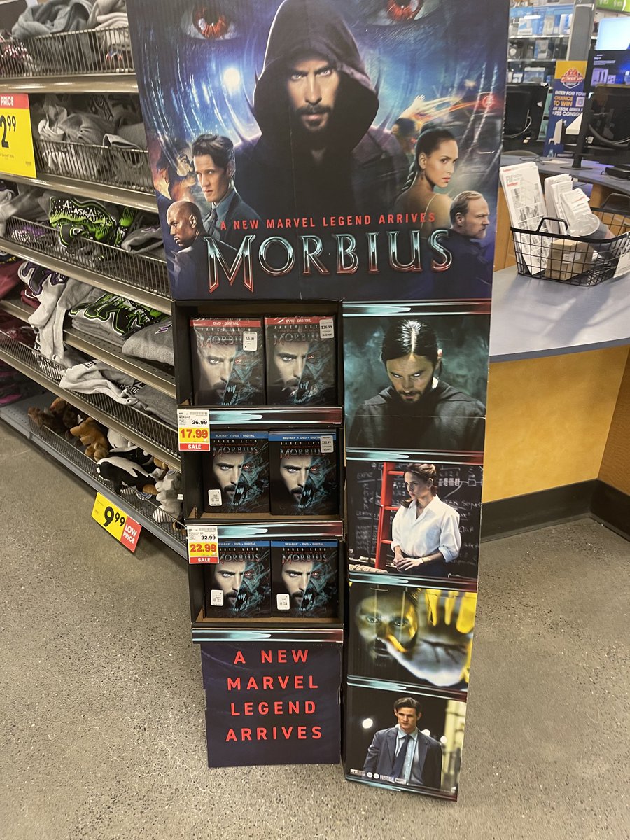 MattTunseth's tweet photo. BREAKING: Morbius DVD’s are on sale for $17.99, DM me for location I bought eight but left some so my fellow Morbians have a chance #MorbinTime #DVD #MOREbius https://t.co/9yMTuNbGZL