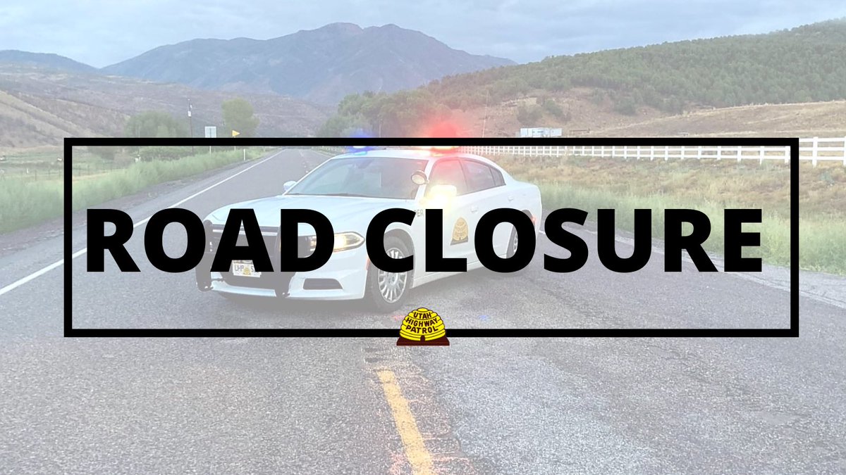 UTHighwayPatrol's tweet photo. I-80 is currently closed in both directions at MP 103 and SR-201/202  due to a fire and a downed utility line. Motorists should use SR-73 as an alternate route in and out of Tooele Co. https://t.co/yCHIjBS9y2