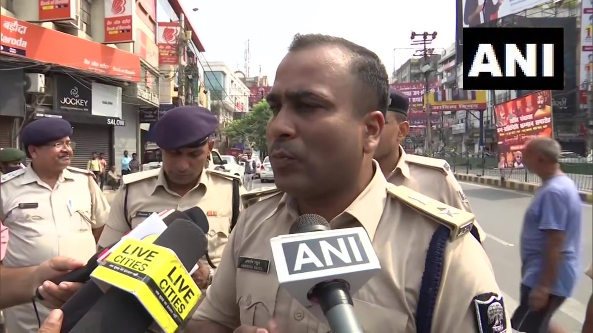 Bihar | Security forces deployed in Patna's Dak Bungalow Crossing in wake of pro... - Kannada News