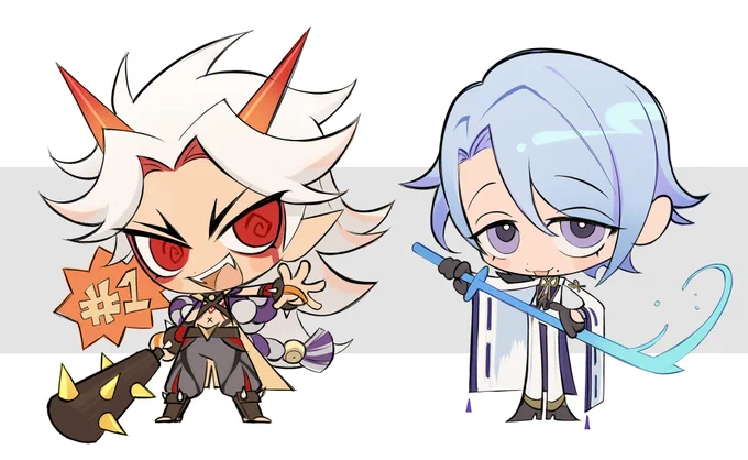 New Ayato and Itto Charms up on my shop!! 