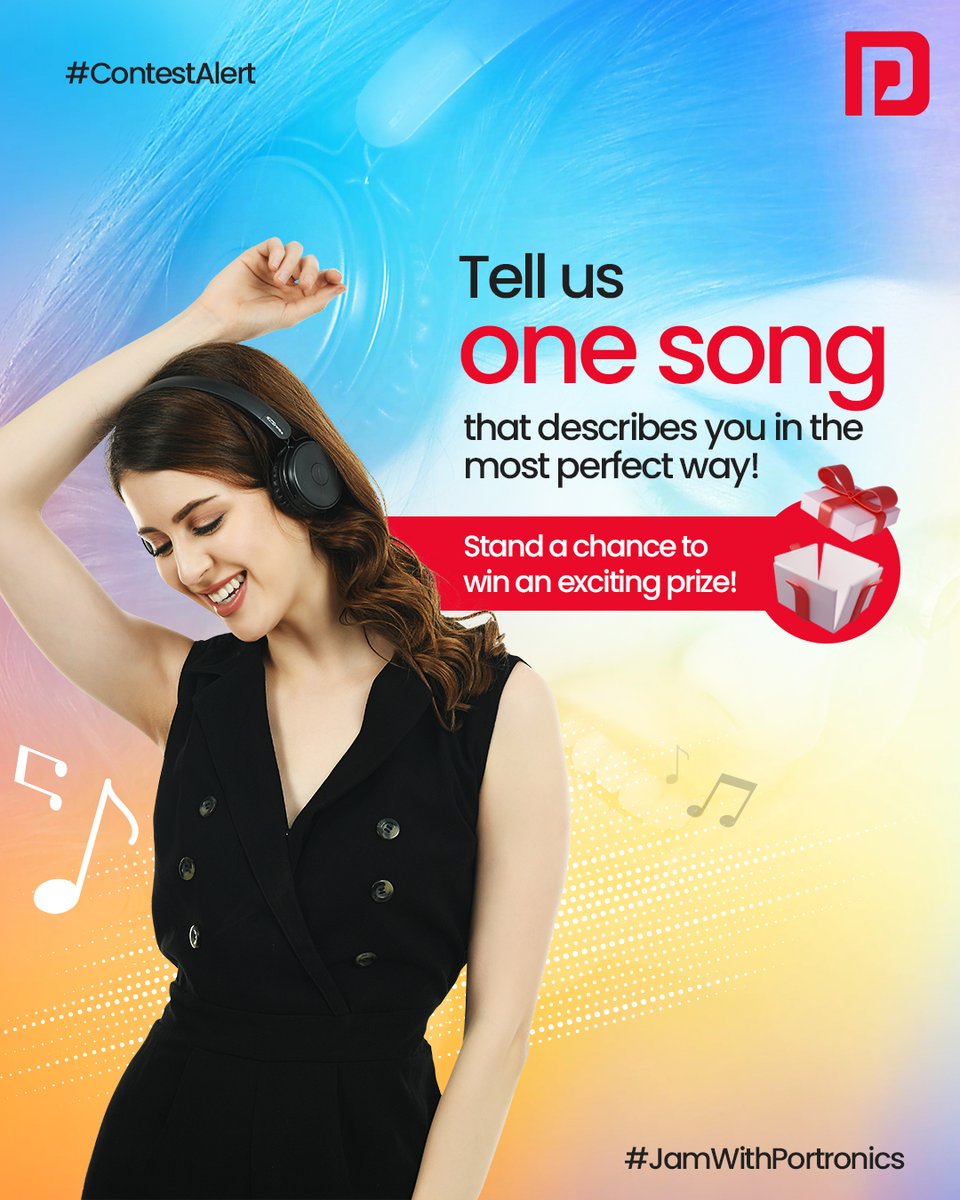 Portronics's tweet photo. Share with us one song and stand a chance to win an exciting hamper! 

The rules are simple: 
1. Follow our page and like this post
2. Tag 3 of your friends
3. Use the contest hashtag #JamWithPortronics
4. And don’t forget to tell us that one song that describes you perfectly. https://t.co/fCdUngzrcb