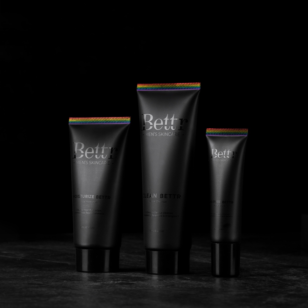 BettrOfficial's tweet photo. For all men with all skin types. 
Love is love. 🌈🖤 

Bettr chooses to stand by every man out there.

#pridemonth https://t.co/aoYJltFlai