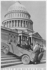 Fun jeep fact!

A Jeep Climbed the Steps of the U.S. Capitol
In February 1941, the Washington Daily News printed a photo of a Jeep climbing the Capitol steps in Washington, D.C. Willys-Overland organized the stunt to prove the Jeep's off-road capabilities