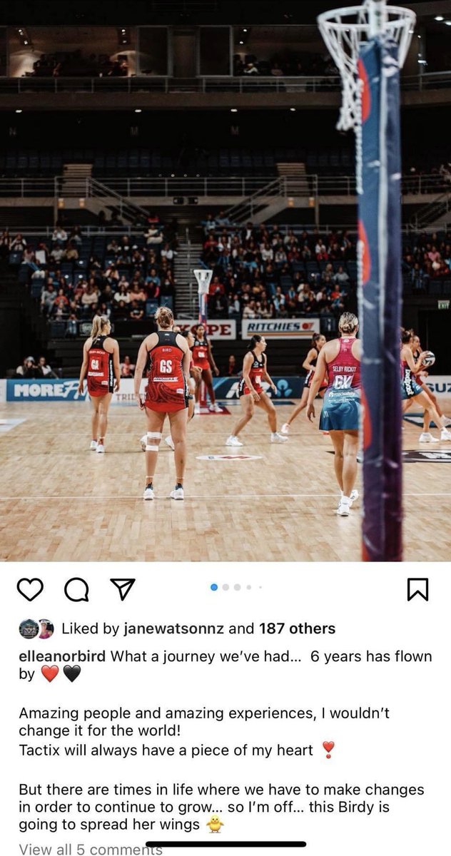 NetballScoop's tweet photo. Ellie Bird has announced she is leaving @TactixNetball . . . Will we see Dunn make the move down to Ōtautahi for 2023?!
Gotta love the signing season #ANZP22 https://t.co/kRExxyRZqi