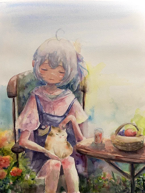 おやすみシロちゃん
#SiroArt 