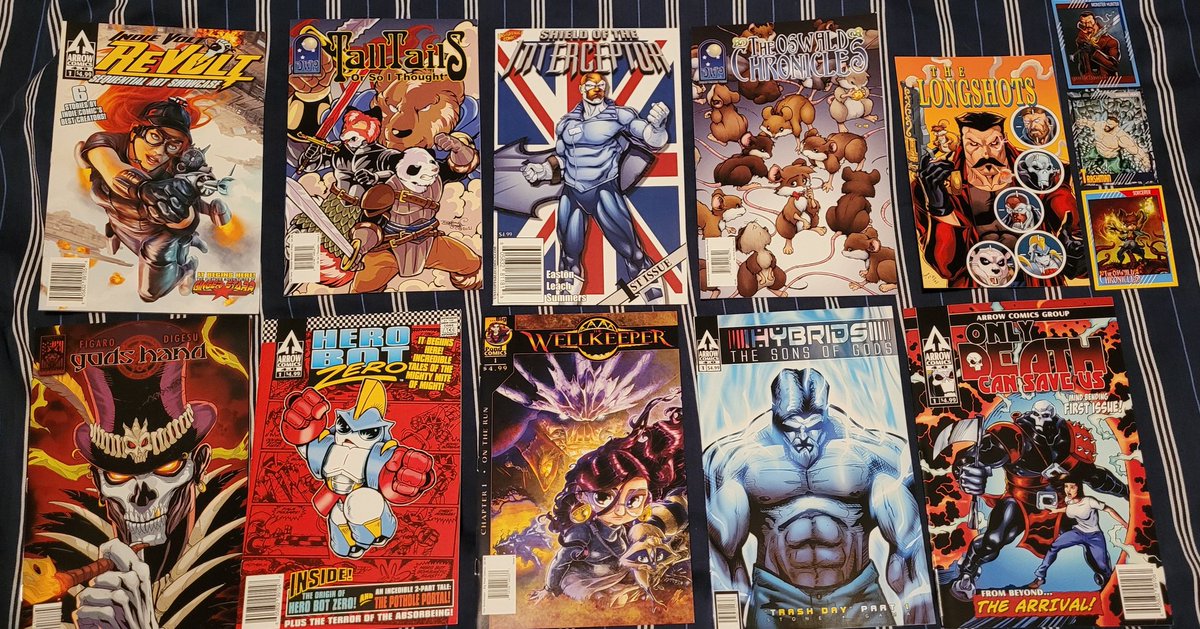 craiger4987's tweet photo. Hail the #Longshots @RandyZimm @LukeStoneStudio @KidDestructo1 @ComicBBlackBelt #comicsgatefulfills #nofudge https://t.co/H4TxIz589L