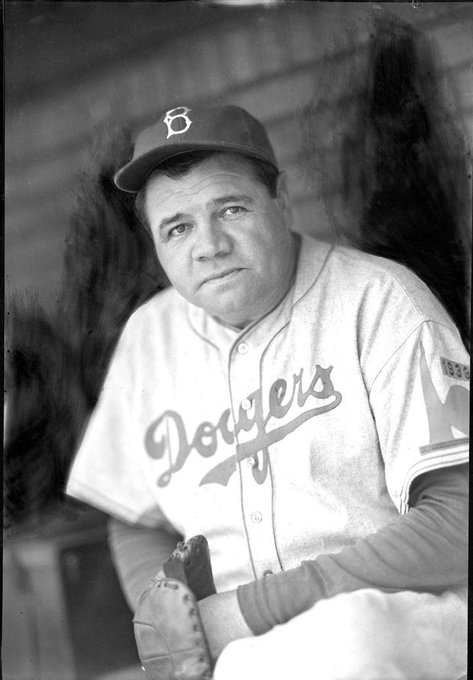 Baseball In Pics on Twitter: "Babe Ruth wears a Dodger uniform for the  first time as a coach, June 18, 1938. https://t.co/tmOvdEvayz" / Twitter