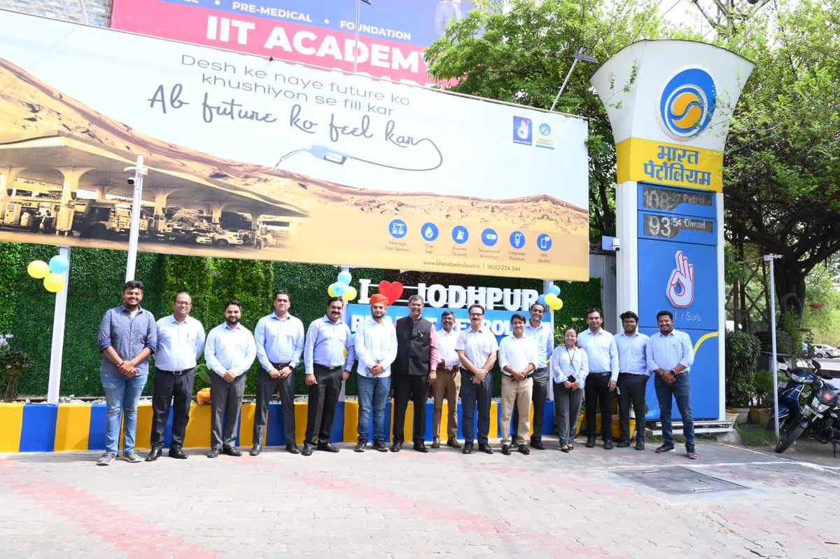 BPCL_Jodhpur's tweet photo. Jodhpur 17.06.2022| Jodhpur is now a BPCL Pure For Sure  NextGen Nitrogen City! Use FREE Nitrogen Filling Facility at city petrol pumps!
#PFSNextGen
@BPCLimited
@BPCLRetail
@ravips25 
@RajivDu46133963
@NitinSelukar1
@sudhanshu171 https://t.co/3jAYBsLBtg