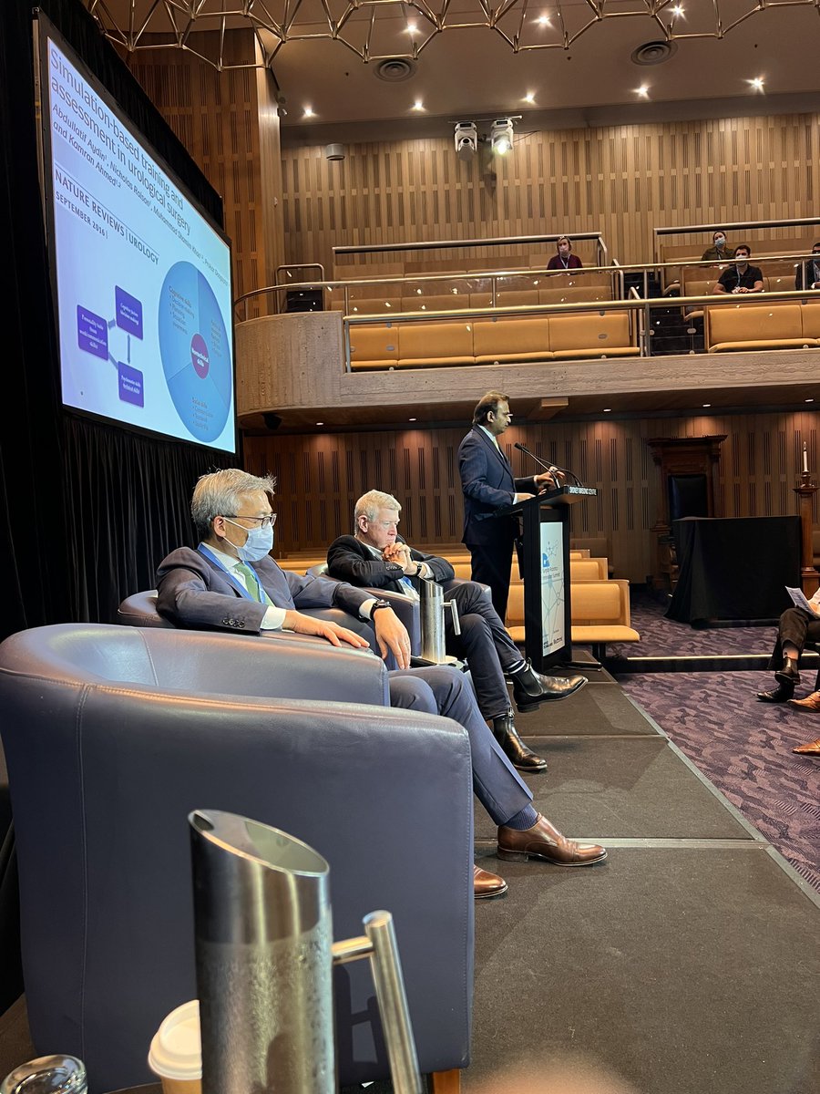 AjhungMD's tweet photo. #SRIS2022: The heavyweights - @prokarurol @alexmottrie @ProfessorTonyC1 - in #urology believe we can do a BETTER job training our future surgeons. What does it take to convince the masses??? #simulation #proficiencybasedlearning #standardizedcurriculum https://t.co/gmXFUH3ls4
