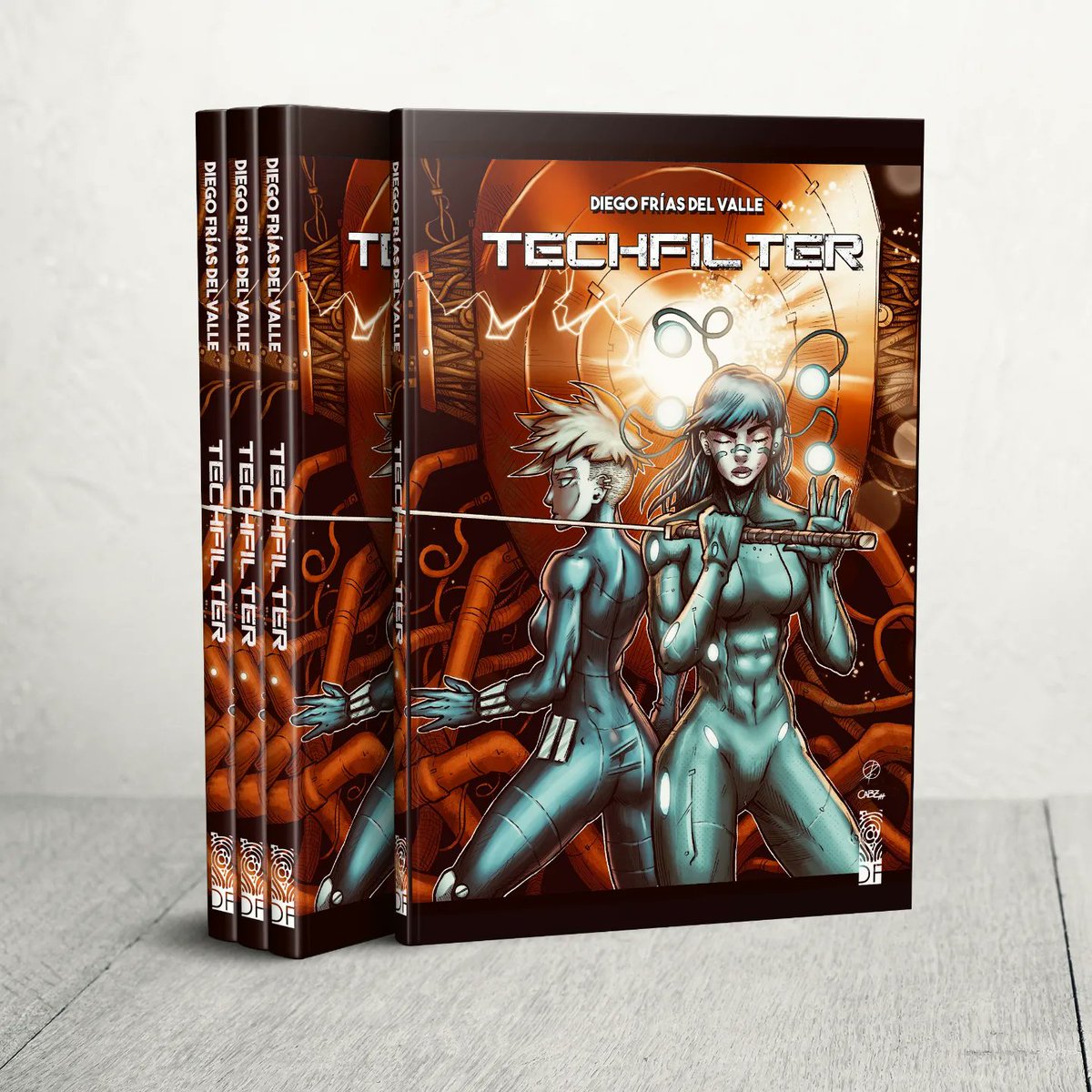 diegofriasdelv's tweet photo. The English version of my comic TECHFILTER is ready to print!! PreSale soon!! Stay tuned!! Cheers!!! #MakeComics #comicart #manga #mangaka #scifiart #comiccover #comicbooks #mustread #cyberpunk #techfilter #comicchileno https://t.co/ORyTBFP3Zk
