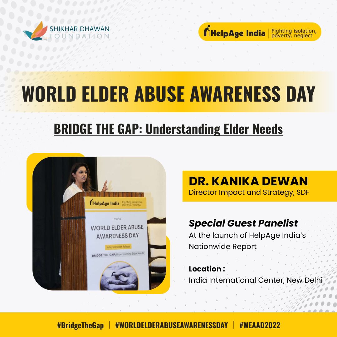 SDFoundation_42's tweet photo. Let’s Bridge This Gap Starting From Home!🤝

Our Director Of Strategy Kanika Dewan, was invited to be on the speaker panel of @Helpageindia and share her thoughts in the issue. She moved many through her words, tap to listen for yourself!✨✅
Link: https://t.co/cr4KLTT5fB https://t.co/XqqhtiTQqi