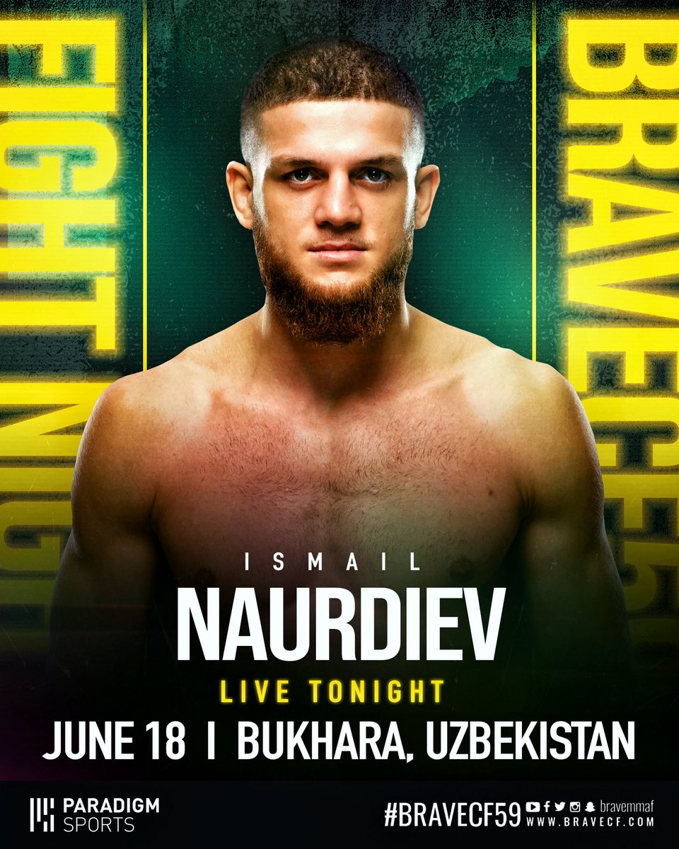 ParadigmSports's tweet photo. The moment has arrived. Ismail Naurdiev (@theautwonderboy) returns to the cage today in Uzbekistan. 😤 #BraveCF59 #GP https://t.co/UdfJj0zHNp