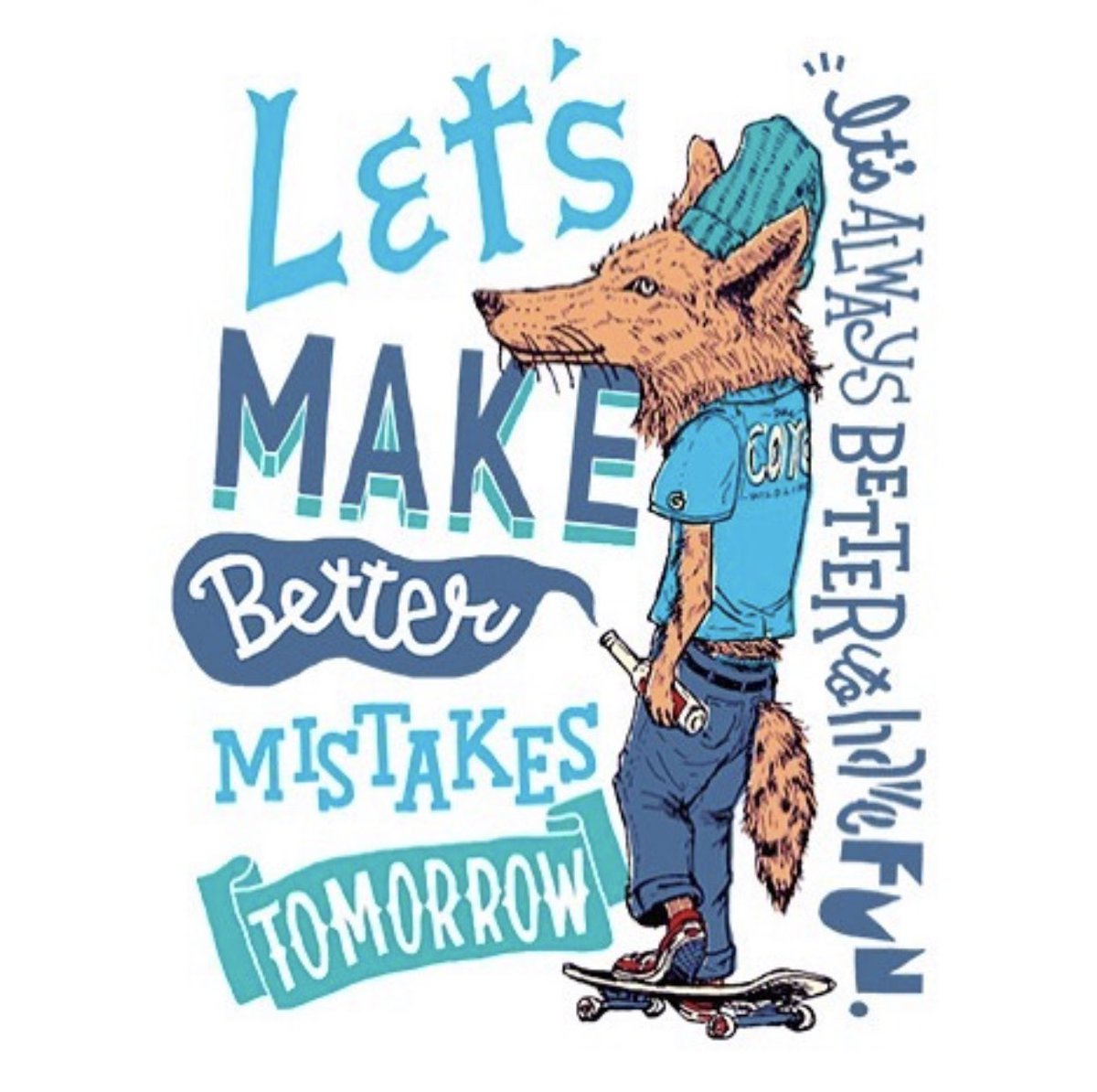 GoodMusicandCo1's tweet photo. #Tシャツトリニティ さんにて『Let’s Make Better Mistakes Tomorrow.』(9.1オンスマグナムウェイトビッグシルエットTシャツ) ご注���頂きました‼️ありがとうございます😊✨

https://t.co/R8I4Z6q8ta…

#coyote #LosAngeles #sk8 #skateboarding #Tシャツトリニティで販売中 https://t.co/6uM43QIYuU