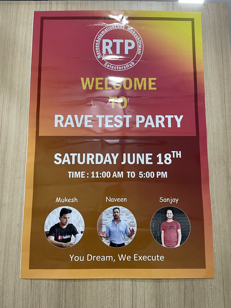 SanjayKumaarr's tweet photo. Welcome to the #RaveTestParty!! 🎉🙏🏻 https://t.co/Vi1ubsv4sn