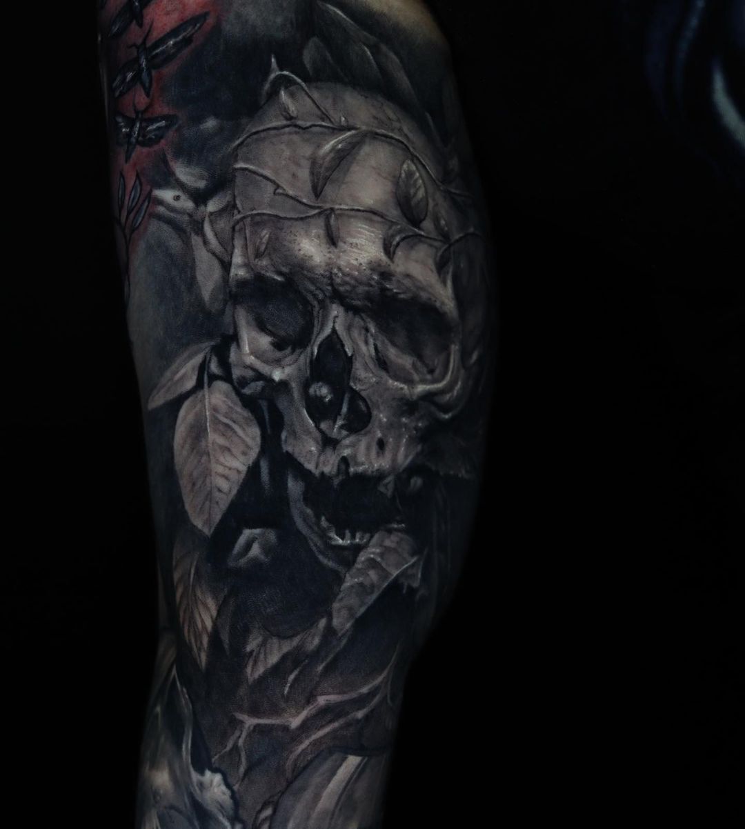 SHADED SKULL  Auckland Tattoo Studio