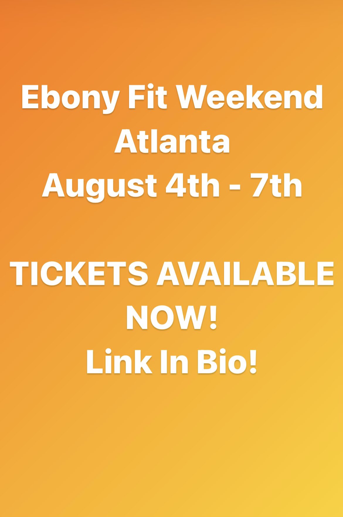 Ebony Fit Weekend