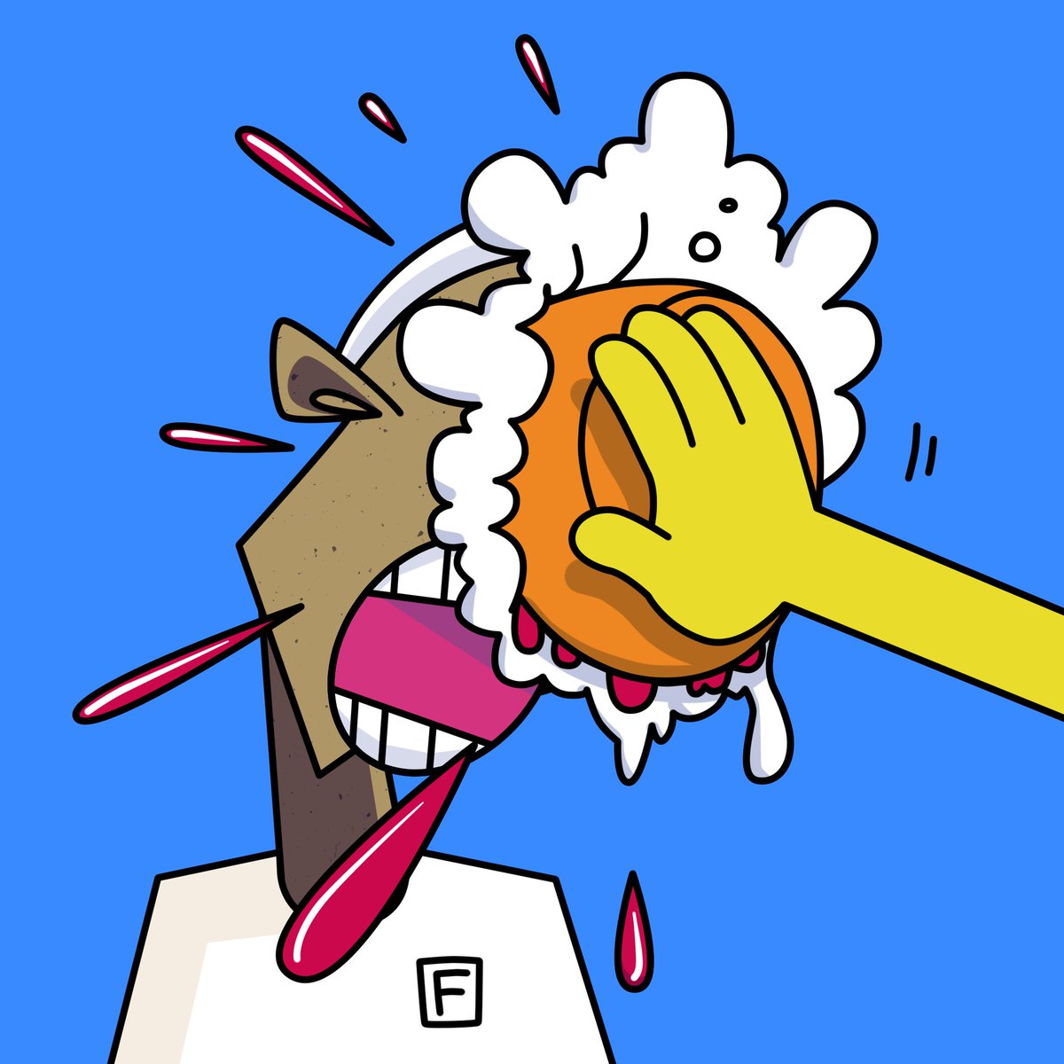 It been a long time. Sometimes a Custard Pie to the face is the only way forwards 😀
#freaks #nft #crypto #opensea #Polygon #art #graphicdesign #love #saturday #artist